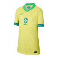 Brasilien Fußballbekleidung Heimtrikot Damen Copa America 2024 Kurzarm